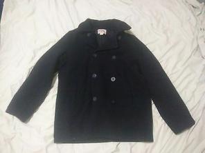 LL Bean Men's Wool Pea Coat Size Large T