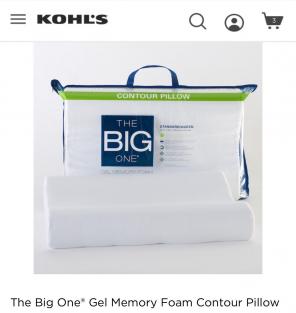 Gel MEMORY FOAM CONTOUR PILLOW QUEEN