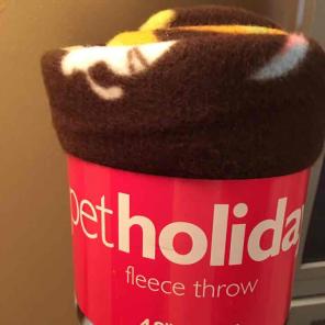 New dog/cat design fleece throw