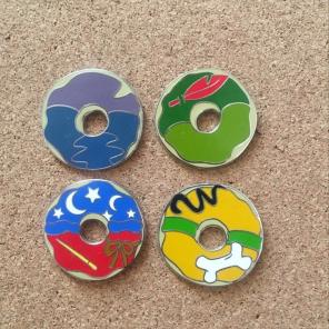 Disney Pin 4 Piece Lot Authentic Set