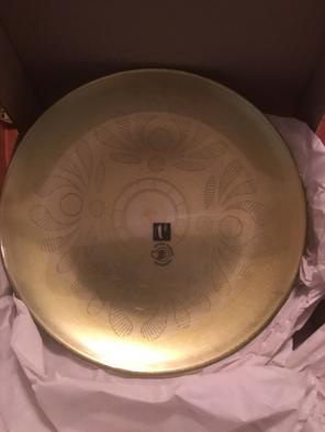Unique Yellow Gold Plates , 20 Cm