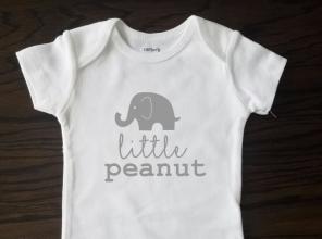 Little peanut baby onesies