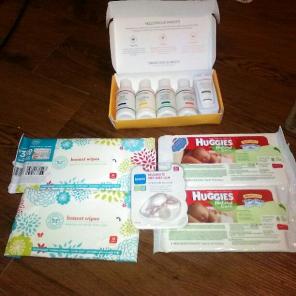 Baby product sample set