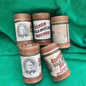 Edison Wax Cylinder Gold Boxes,1904-1905