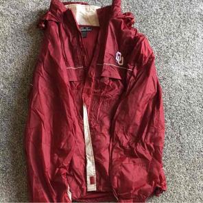 OU rain jacket.