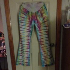 Grateful Dead Tie Dye Maternity Pants Lg