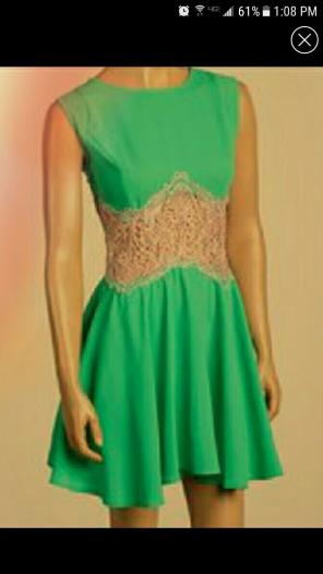 ENGLISH ROSE lacy cutout dress S