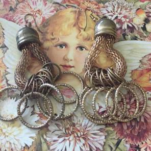 Unique Vintage Copper Dangle Earrings