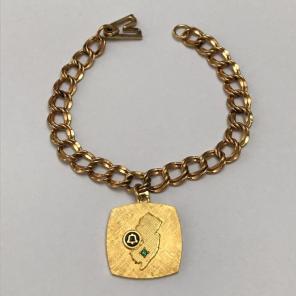 Vintage Gold Filled Charm Bracelet NJ