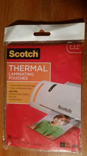 Scotch thermal laminating pouches
