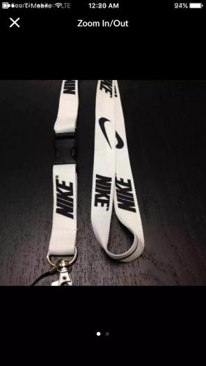 White Nike Lanyard