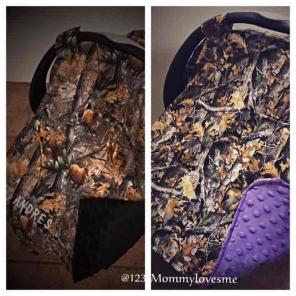 Camo car seat Canopy