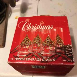 Christmas Glasses by Carlton