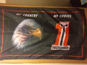 Harley Davidson My Country Banner