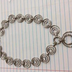 14 Kt. Designer 16" whitE gold chain