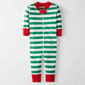 Hanna Andersson pajamas Red green stripe