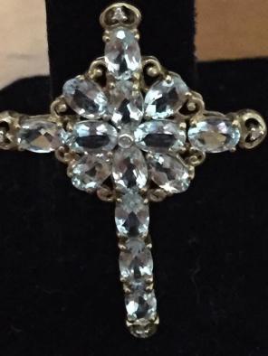 Stunning 10k Gold Cross Charm