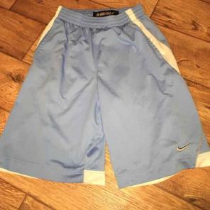 Carolina blue color and white Shorts