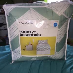 Aqua Chevron 6 Piece Bet Set Twin