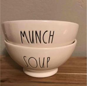 Rae Dunn bowls - soup and munch
