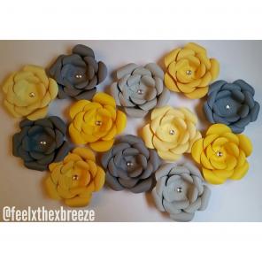 Set of 12 Sun & Clouds Paper Flowers