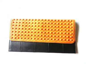Yellow and black clutch