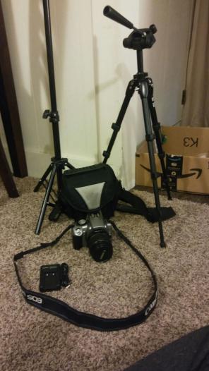 Canon rebel xt with case
