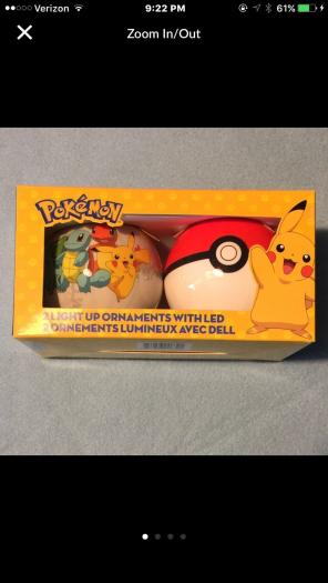 Pokémon Christmas Tree Ornaments
