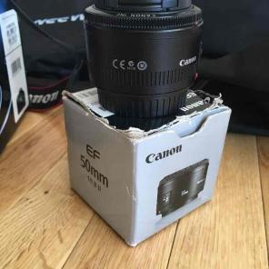 Canon EF 50mm 1.8 lens