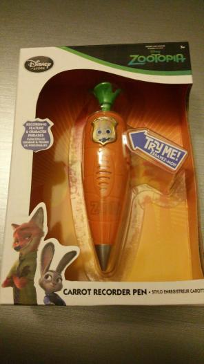 Zootopia carrot recorder pen