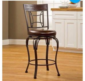 Portland Swivel Counter Stool, Brown