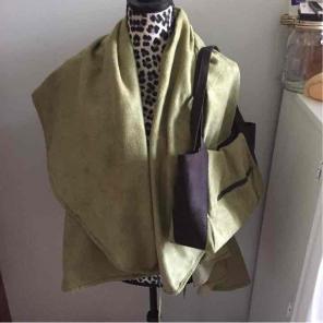 Hand made cape with matching purse.