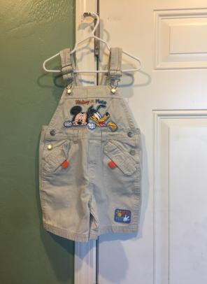 Mickey And Pluto Overalls