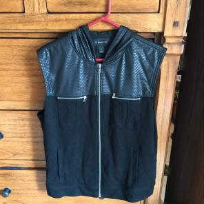 Black Zip Up Vest
