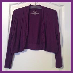 Soma Short Purple Shrug