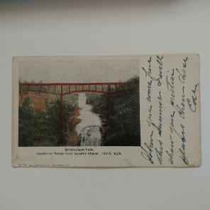 Birmingham Falls Ausable Chasm Postcard