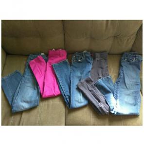 5 Pair Girls Jean Bundle Sz 10/12