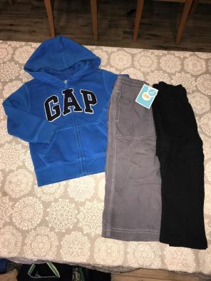 Babygap Boy 2t Blue Logo Hoodie Jacket