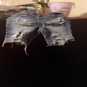 Distressed Jean Shorts