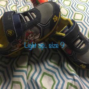 Paw patrol kids light up shoes