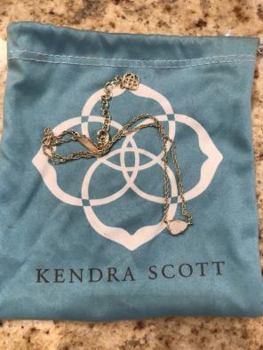 Kendra Scott White Drusy Necklace
