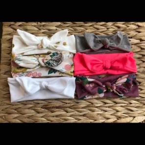 6 Pack of Baby Headband Bows