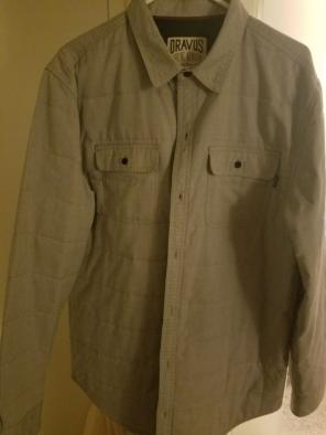Dravus grey men's flannel XL