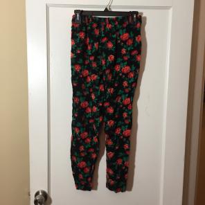 Vintage Floral Dress Pants Size M