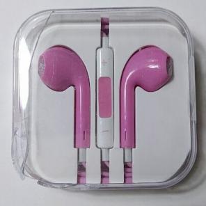 Pink earpods with mic and line control