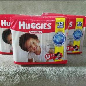 3 - Huggies Snug & Dry Size 5