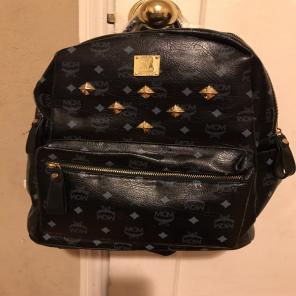 Black MCM Backpack Medium