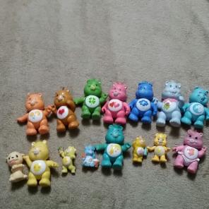15pc 1984 Carebear Vinyl figurines.
