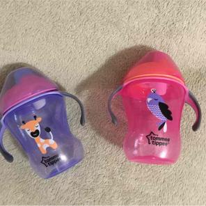 2 Tommee Tippee baby sippy cups