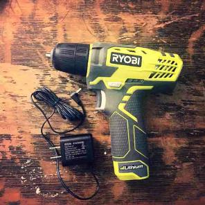Ryobi lithium ion drill - neon green